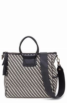 Hobo Sheila Black White Weave