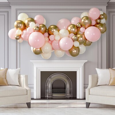 Гирлянда из надутых воздушных шаров Baby Pink 2м