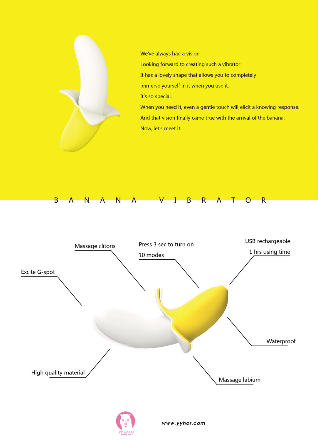 DILDO TIPO BANANA VIBRADORA