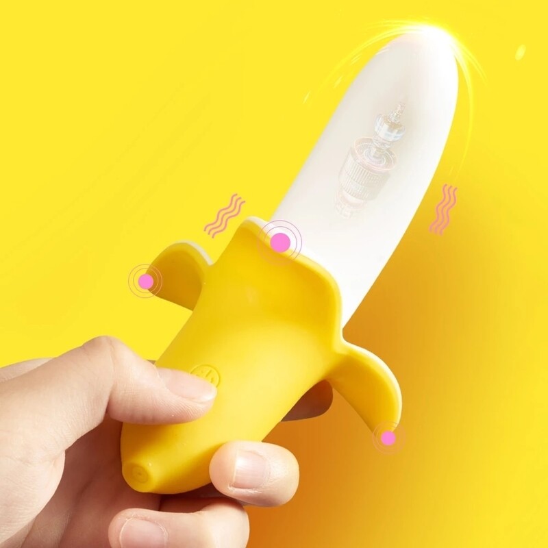 DILDO TIPO BANANA VIBRADORA