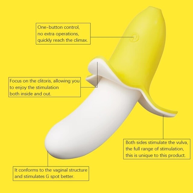 DILDO TIPO BANANA VIBRADORA