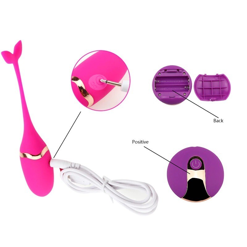 HUEVO VIBRADOR DE BALLENA RECARGABLE
