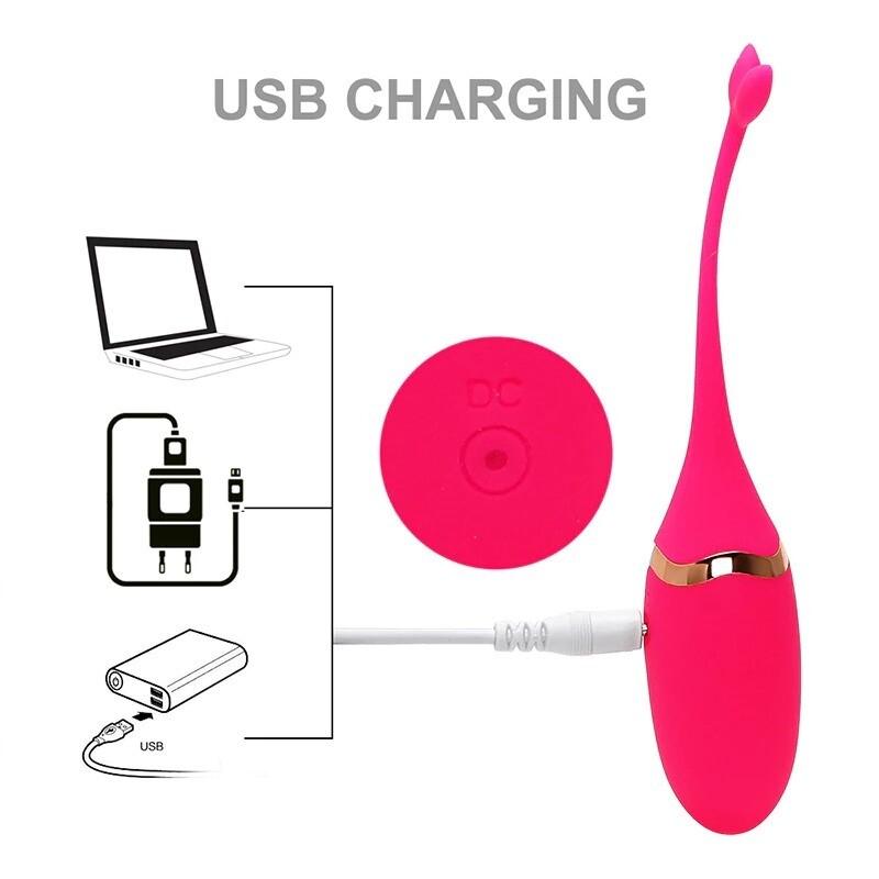 HUEVO VIBRADOR DE BALLENA RECARGABLE
