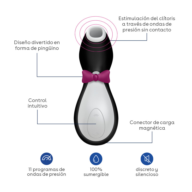 Estimulador Succionador De Clítoris Satisfyer Pro Pingüino