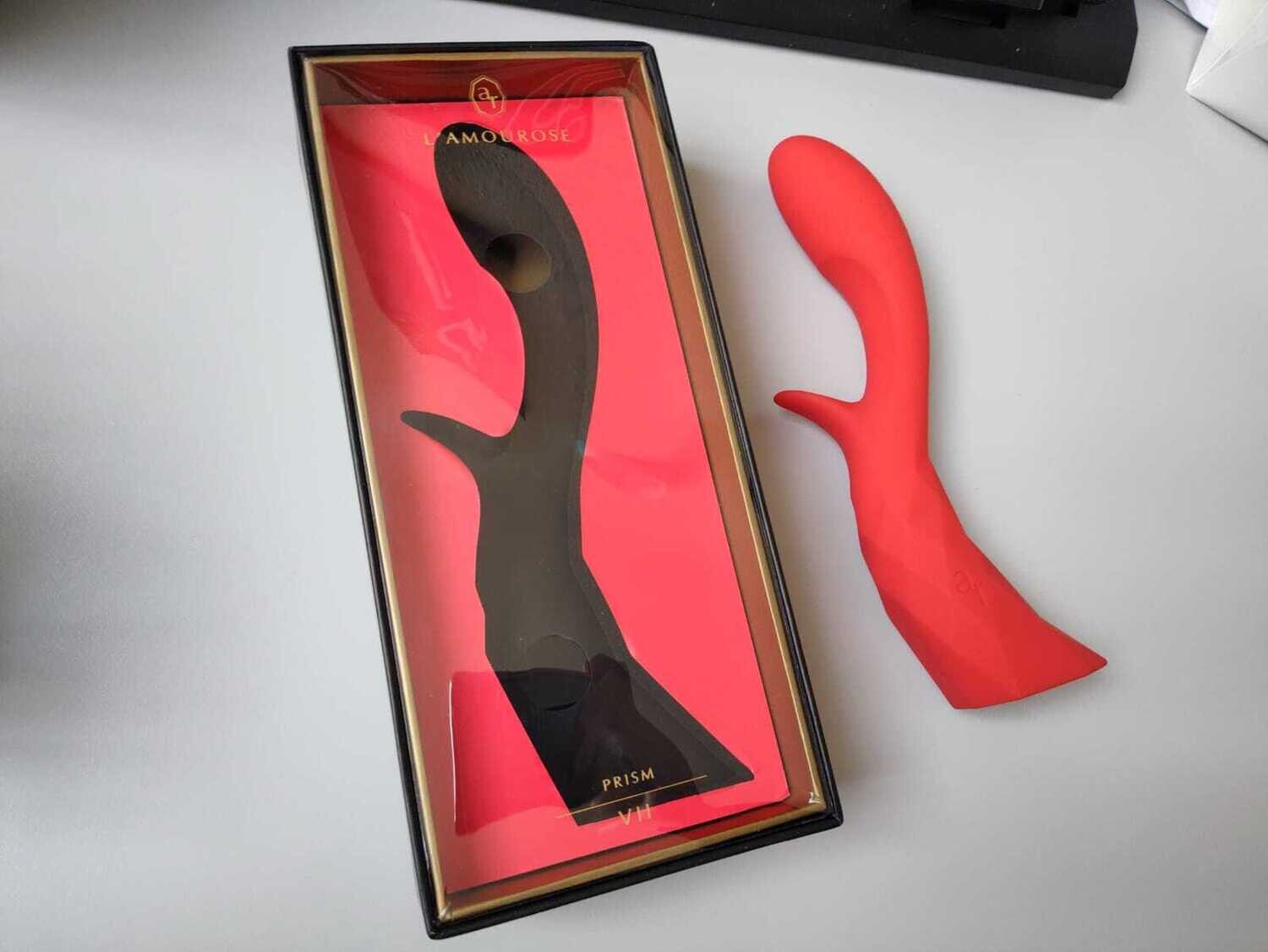 Vibrador L´amourose Prisma VII – Rouge Doble motor