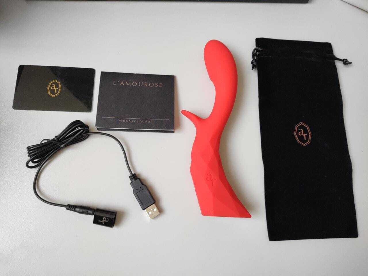 Vibrador L´amourose Prisma VII – Rouge Doble motor
