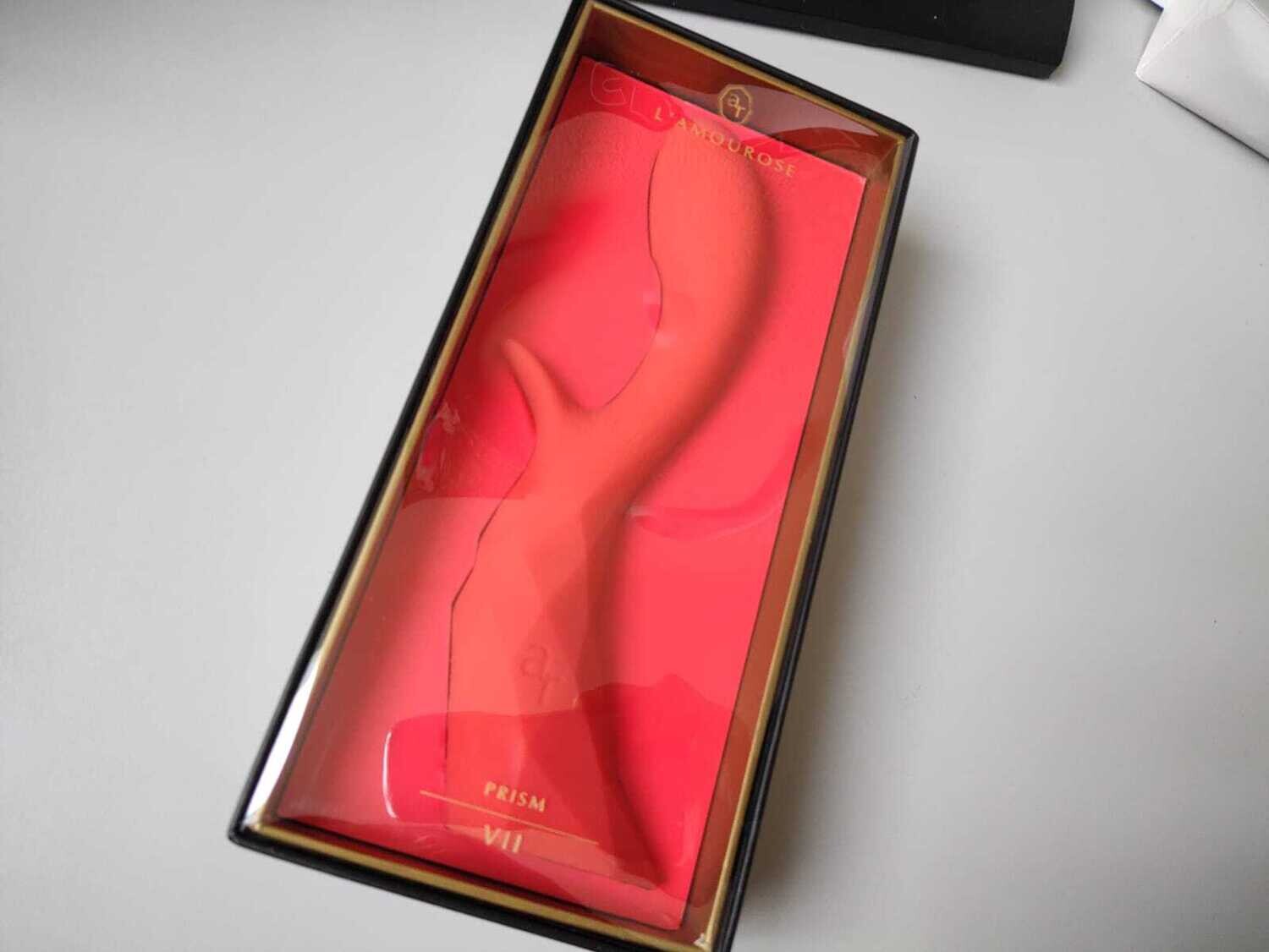 Vibrador L´amourose Prisma VII – Rouge Doble motor