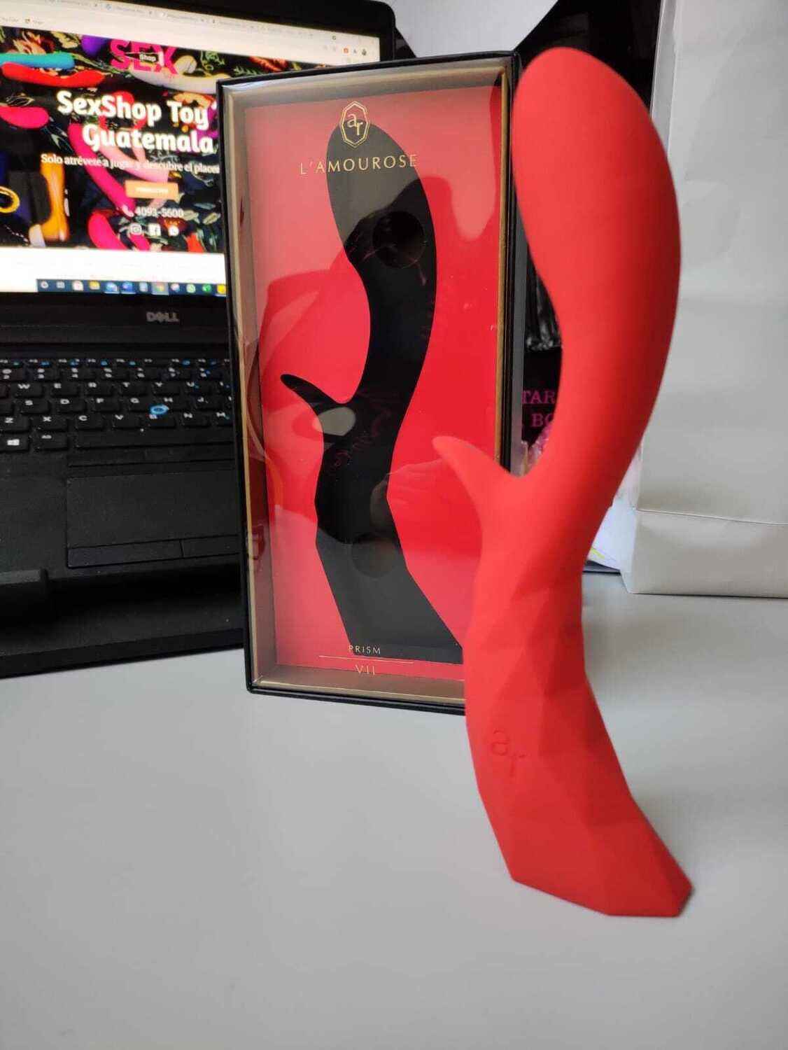 Vibrador L´amourose Prisma VII – Rouge Doble motor