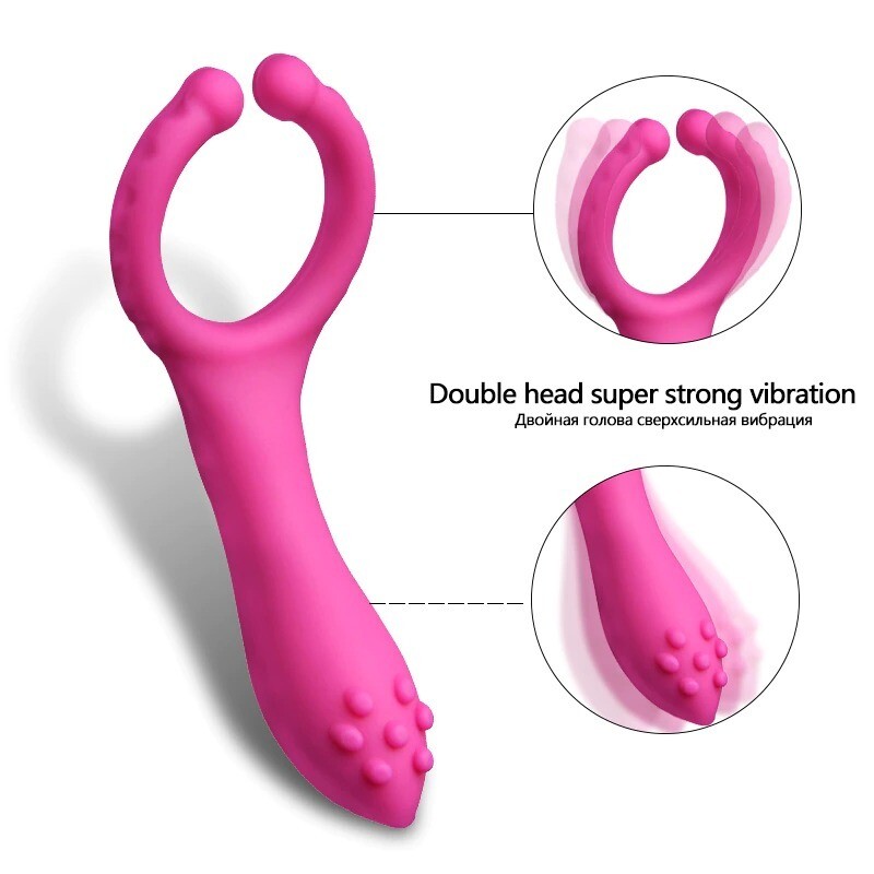 ANILLO VIBRADOR - CON PINZA ESTIMULADORA