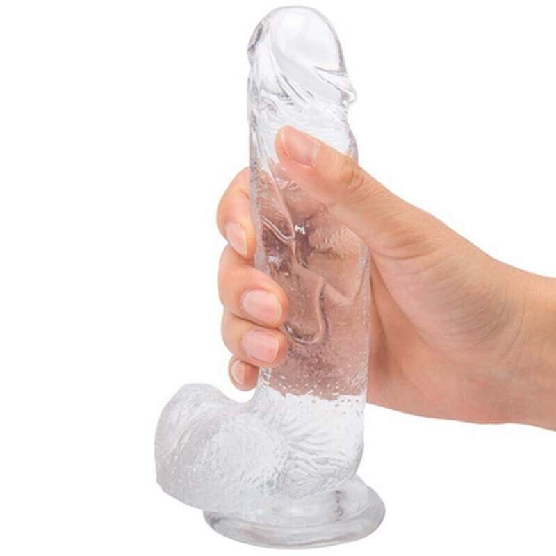 DILDO REALISTA TRANSPARENTE