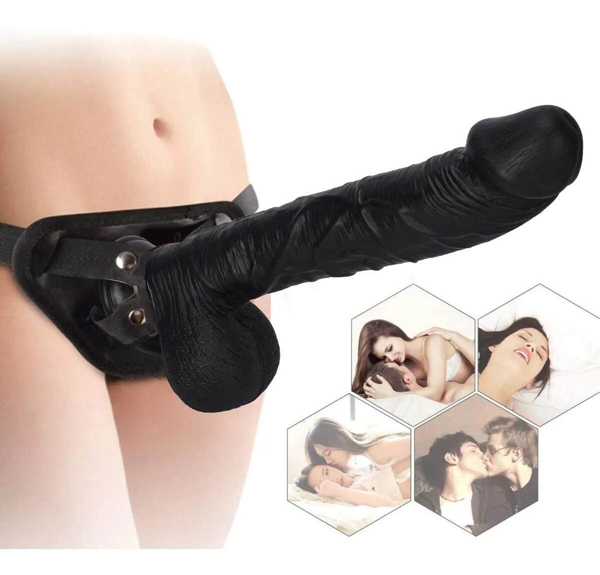 Dildo Realista Lance Cock Negro 28 cm