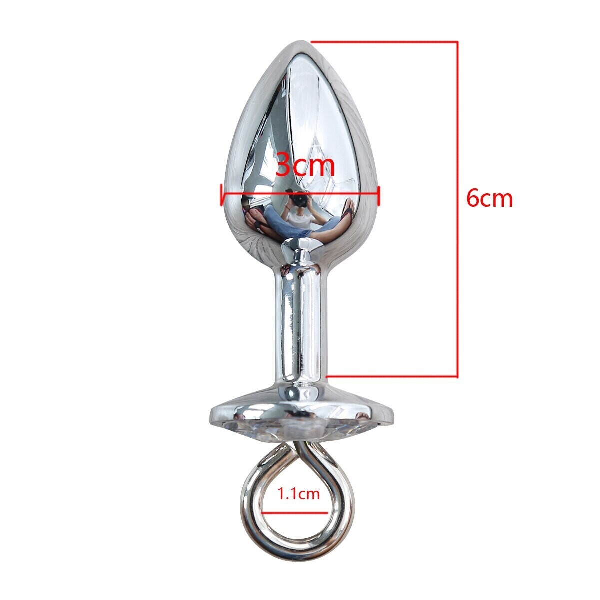 PLUG ANAL DILATADOR CON CADENA BDSM