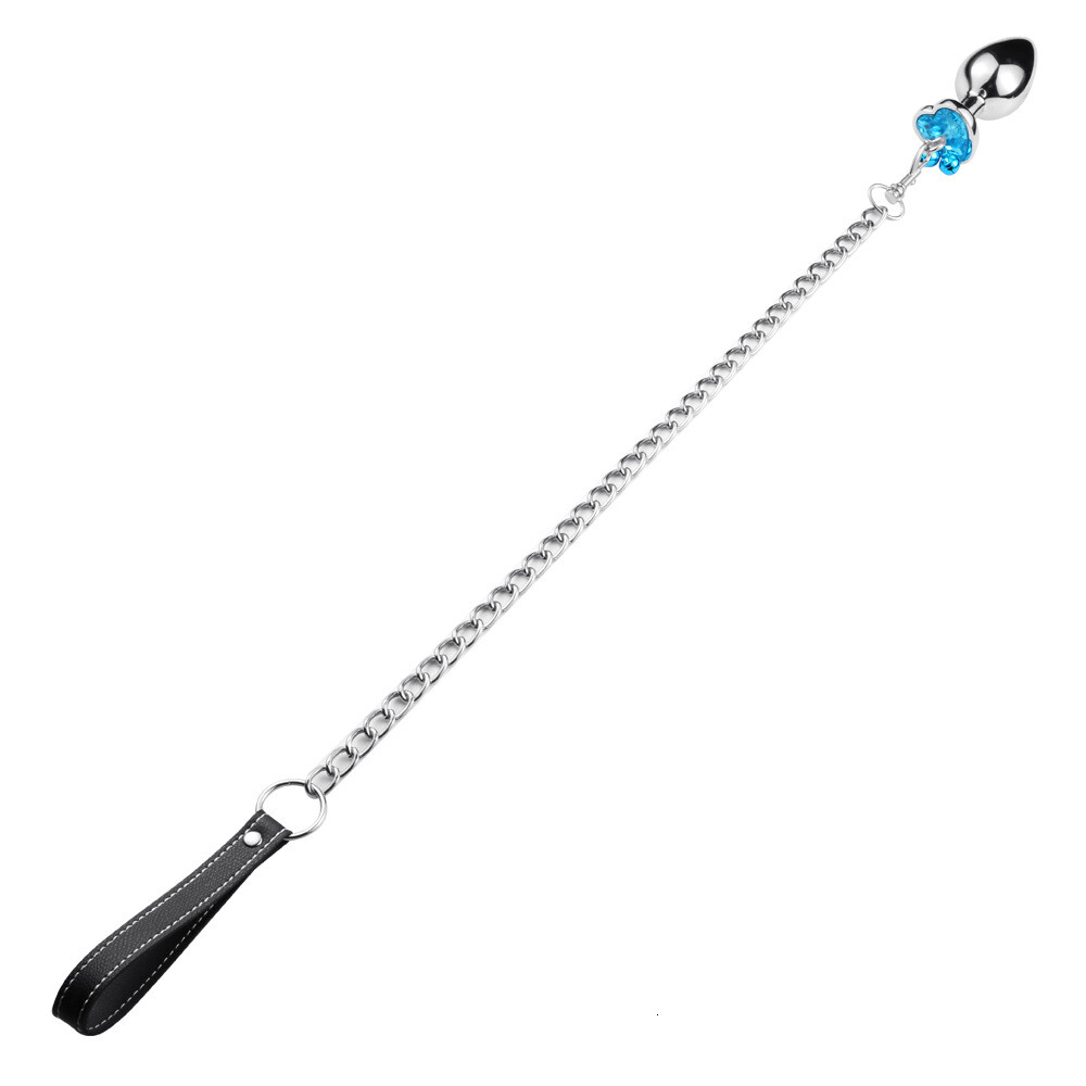 PLUG ANAL DILATADOR CON CADENA BDSM