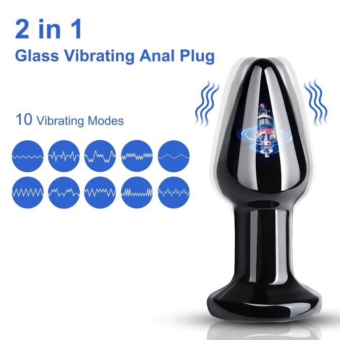 Plug Anal de Vidrio Utimi Recargable