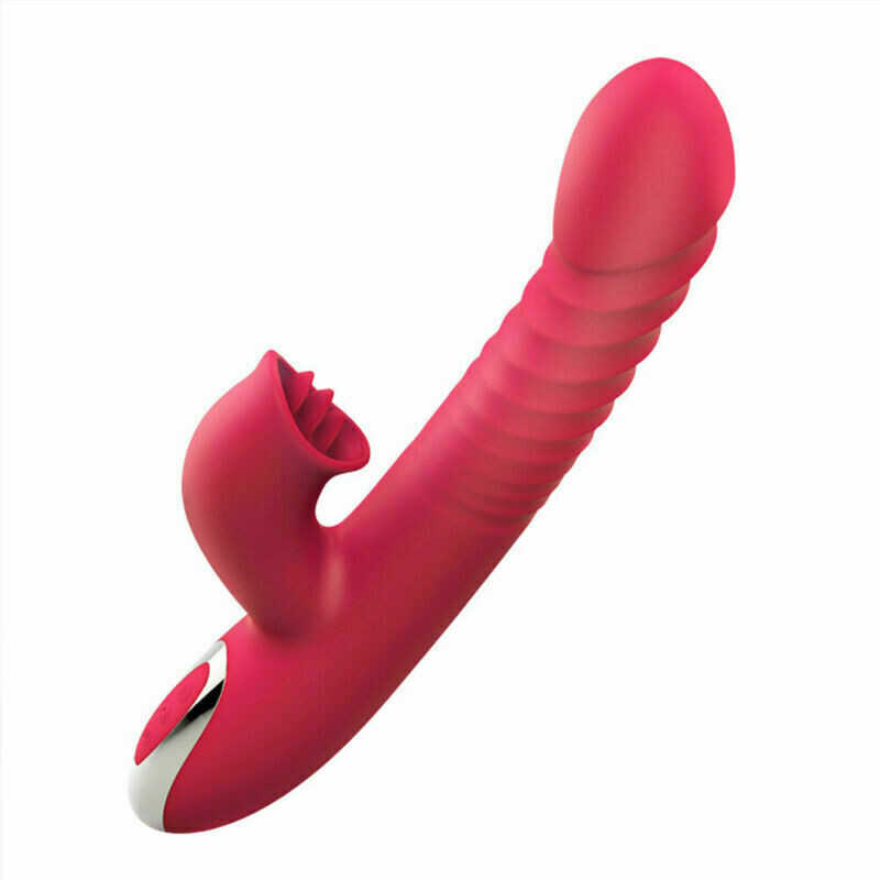 Vibrador Telescopico estimulador de clitoris calefacción 42°C