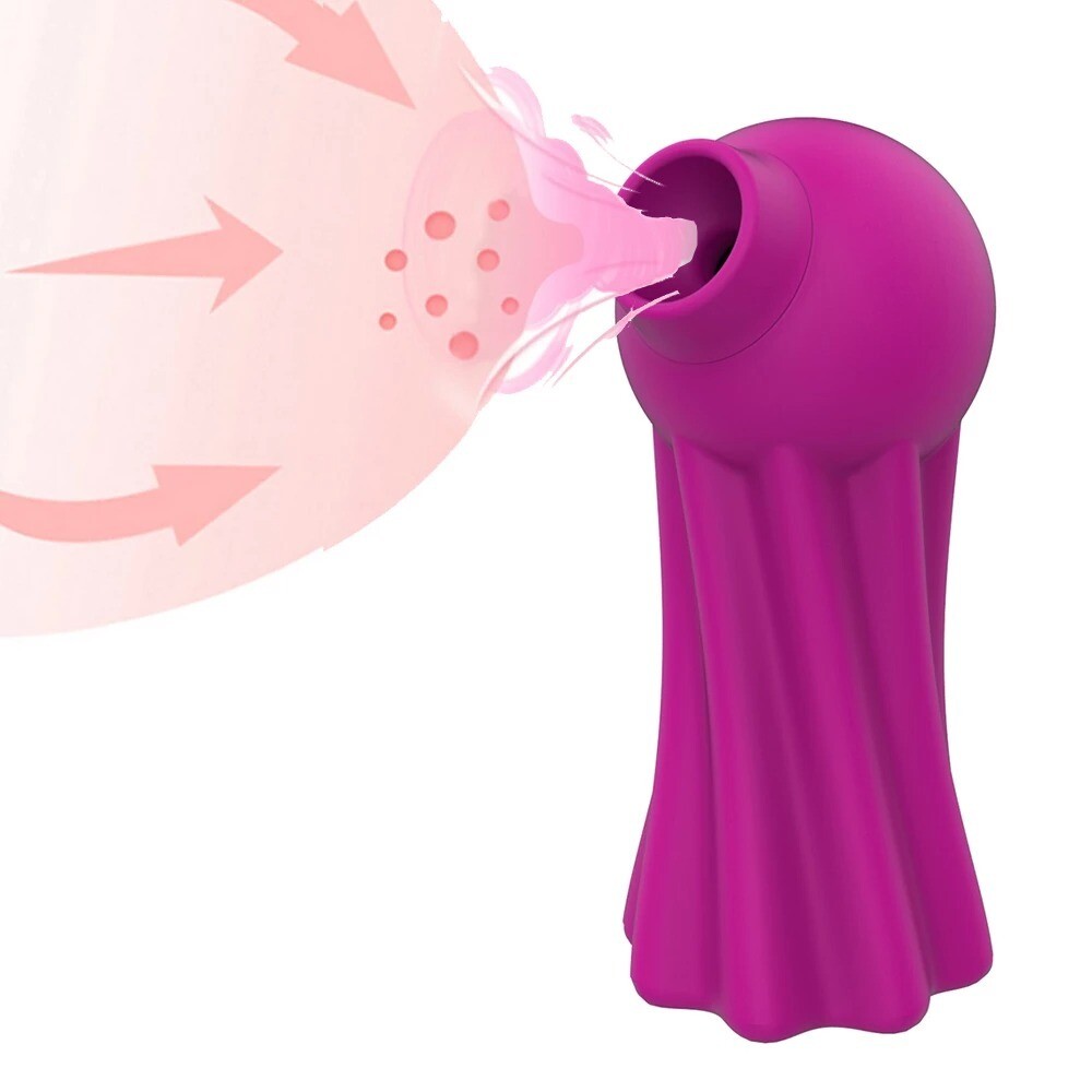 Boo Succionador de Clítoris USB Silicona Púrpura