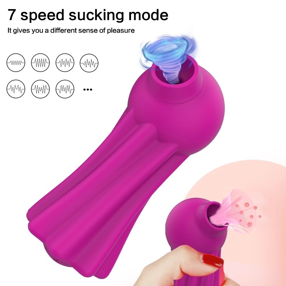 Boo Succionador de Clítoris USB Silicona Púrpura