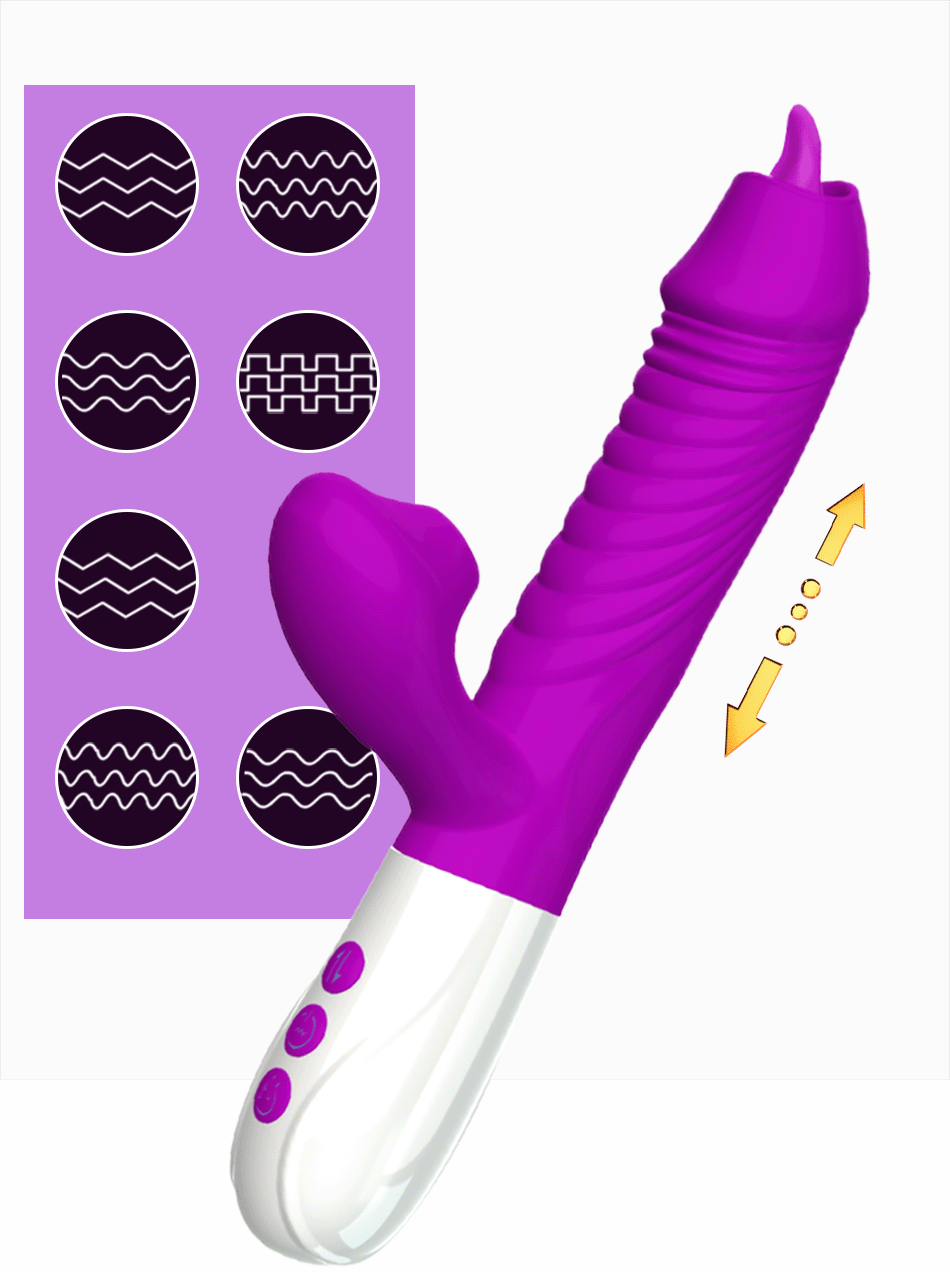 VIBRADOR TELESCOPICO / SUCCIONA / LAME / CALIENTA