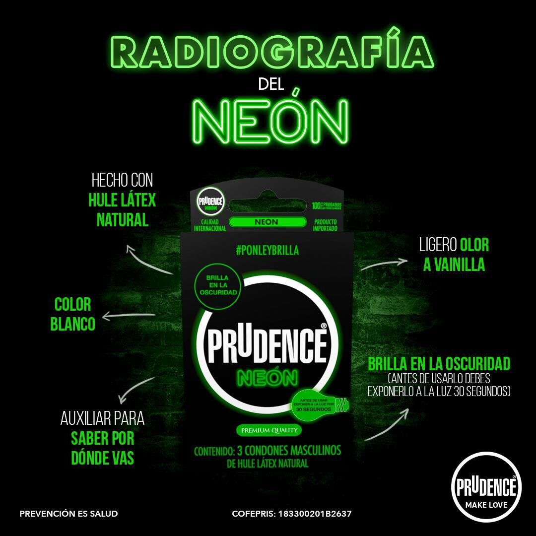 Preservativo Neon Prudence 3 Pack