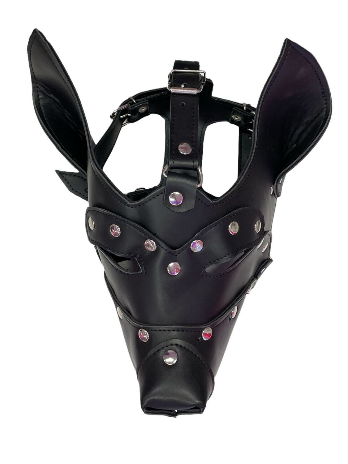 MASCARA DE PERRO CON COLLAR