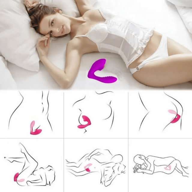 VIBRADOR CON SUCCIONADOR DE CLÍTORIS Y ESTIMULADOR DE PUNTO G