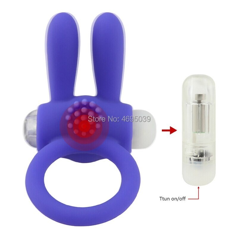 ANILLO VIBRADOR OREJAS CONEJO SILICONA