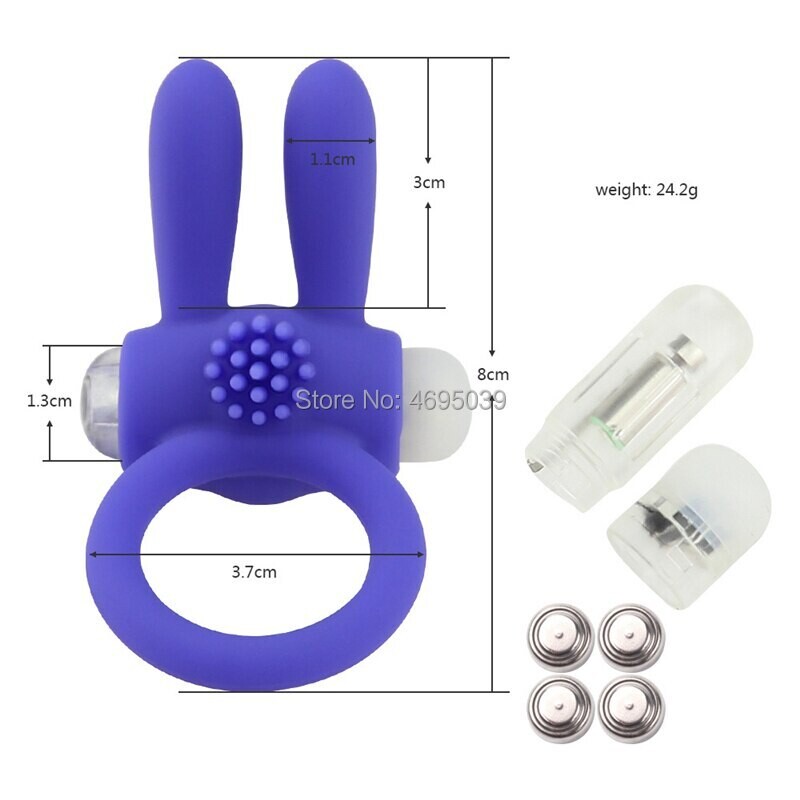 ANILLO VIBRADOR OREJAS CONEJO SILICONA