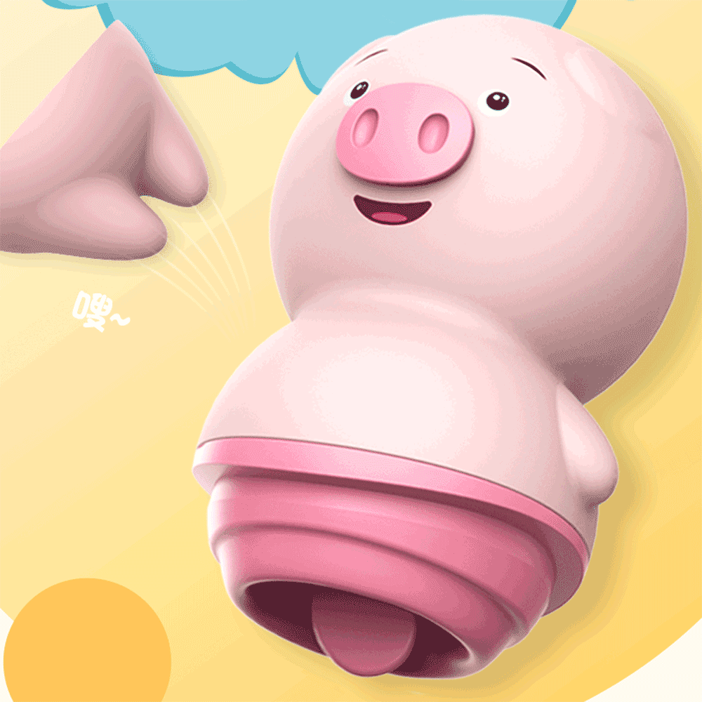 Vibrador con lengua PORKY recargable