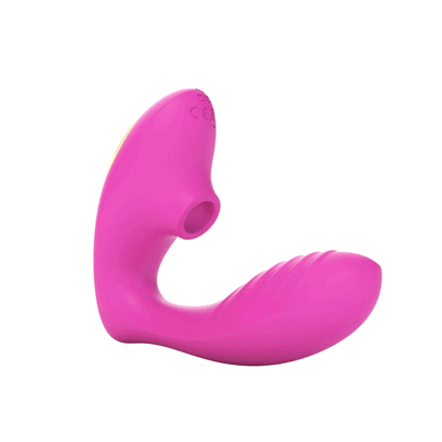 VIBRADOR CON SUCCIONADOR DE CLÍTORIS Y ESTIMULADOR DE PUNTO G