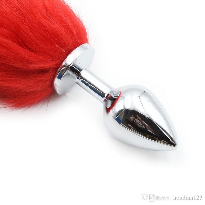 COLA DE ZORRO ROJA CON BLANCO