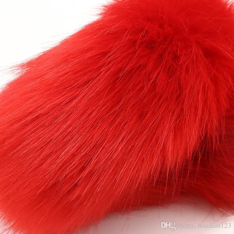 COLA DE ZORRO ROJA CON BLANCO