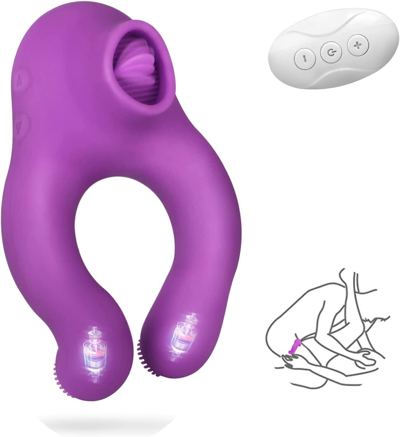 ANILLO VIBRADOR 3 EN 1 CON LENGUA