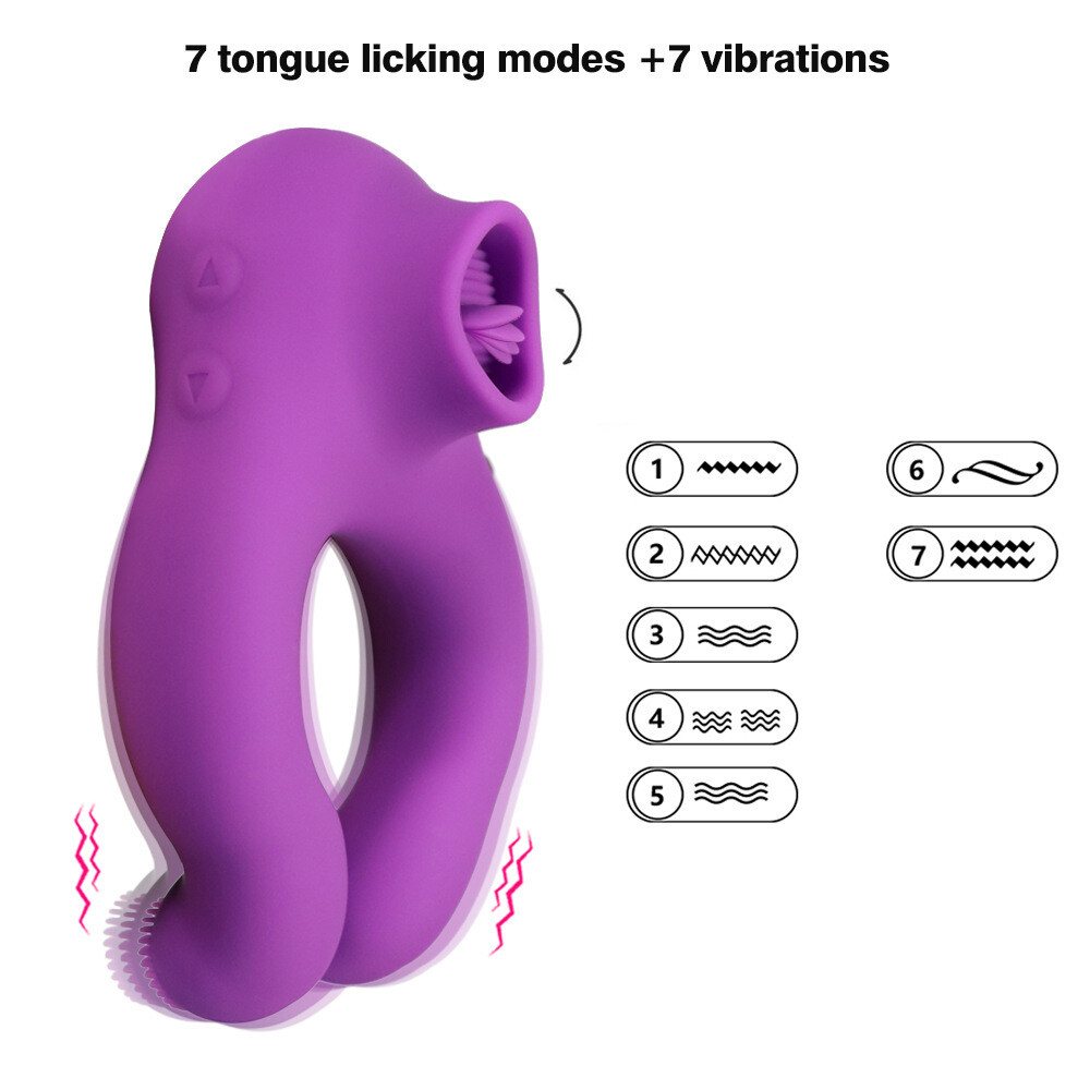 ANILLO VIBRADOR 3 EN 1 CON LENGUA