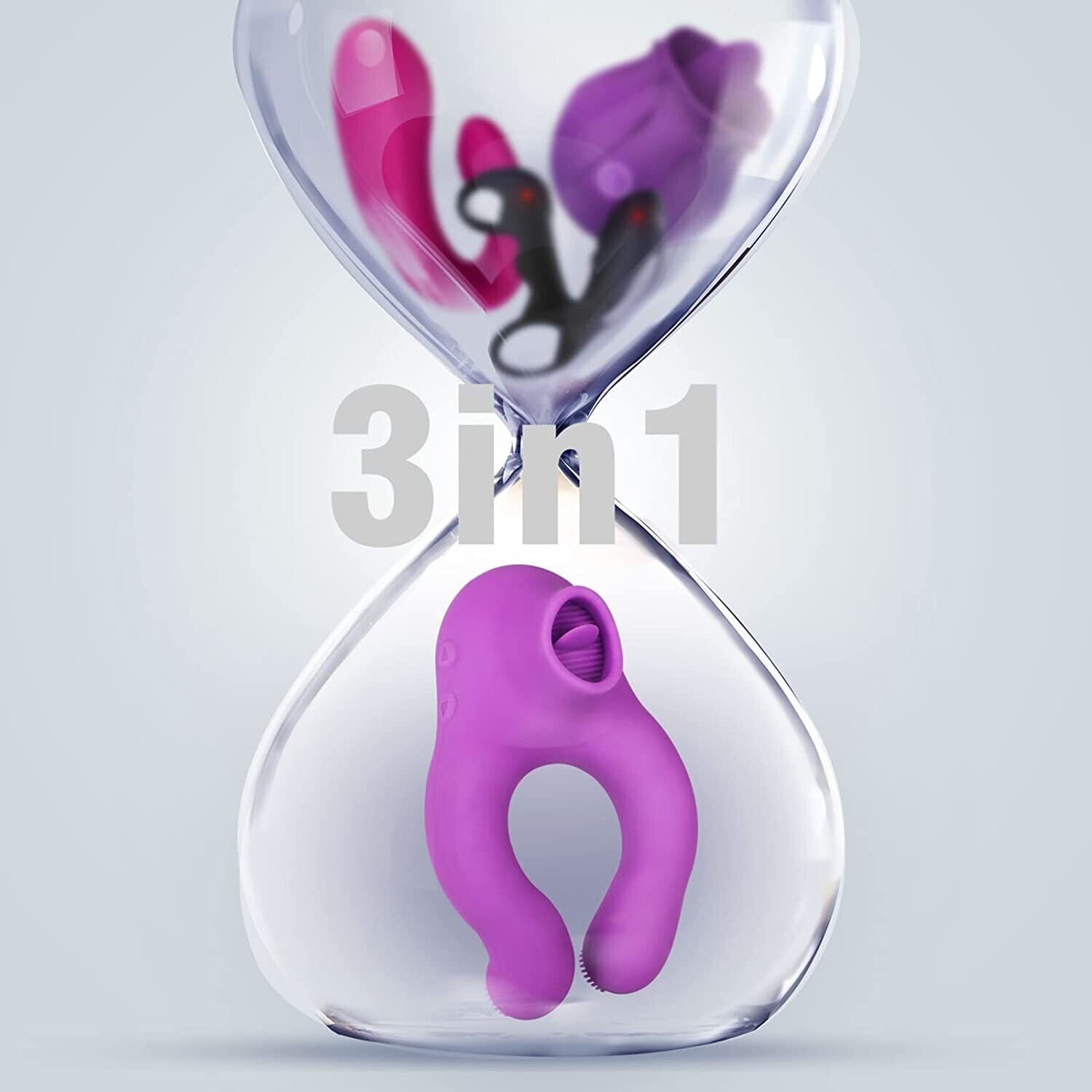 ANILLO VIBRADOR 3 EN 1 CON LENGUA