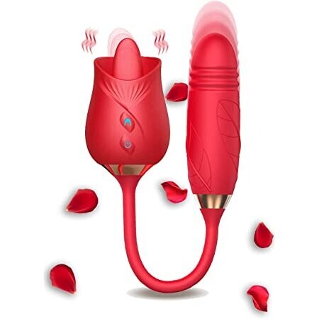 ROSITA VIBRADOR CON LENGUA TELESCOPICO