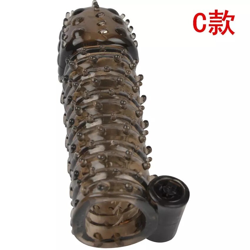 FUNDA EXTENCION TEXTURIZADA CON VIBRADOR