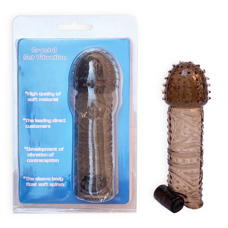 FUNDA EXTENCION TEXTURIZADA CON VIBRADOR