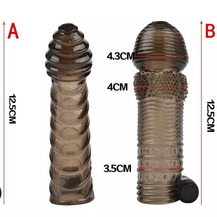 FUNDA EXTENCION TEXTURIZADA CON VIBRADOR