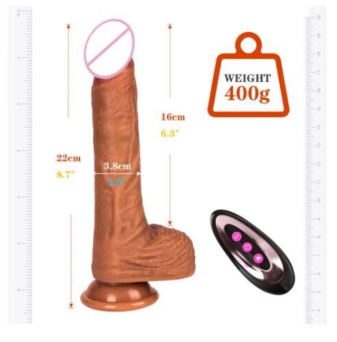 Súper Dildo Consolador telescopico + calefacción