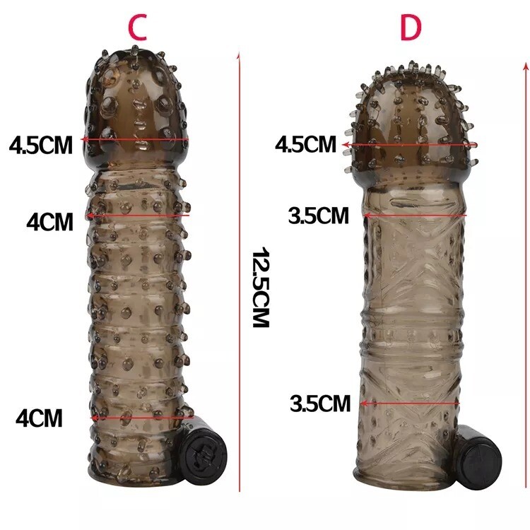 FUNDA EXTENCION TEXTURIZADA CON VIBRADOR