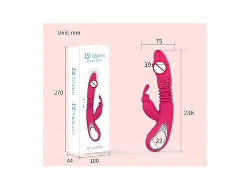RABBIT TELESCOPICO ESTIMULADOR DE CLITORIS