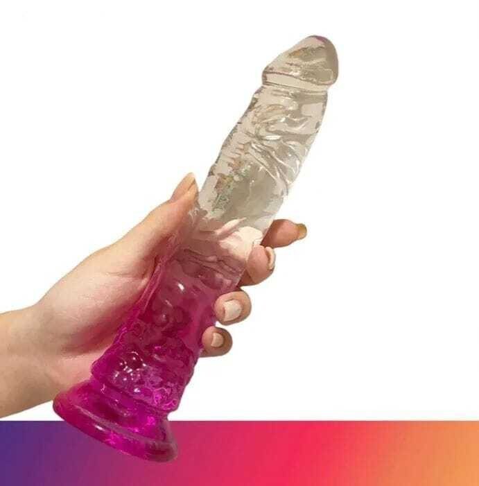DILDO DE GEL DUAL COLOR