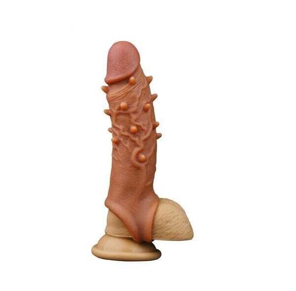 FUNDA EXTENSORA PARA PENE CON TEXTURA