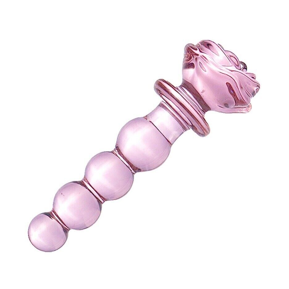 CONSOLADOR CON BOLITAS DE CRISTAL ROSA