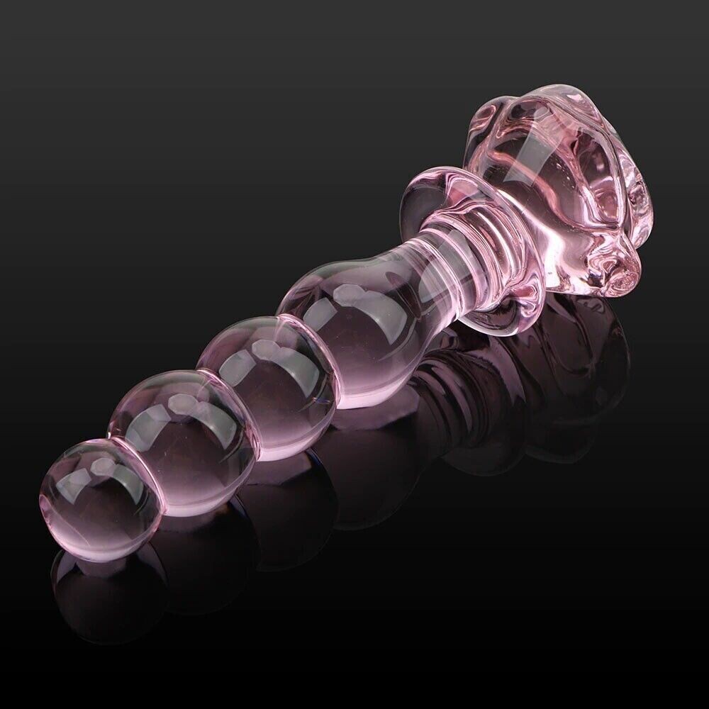 CONSOLADOR CON BOLITAS DE CRISTAL ROSA