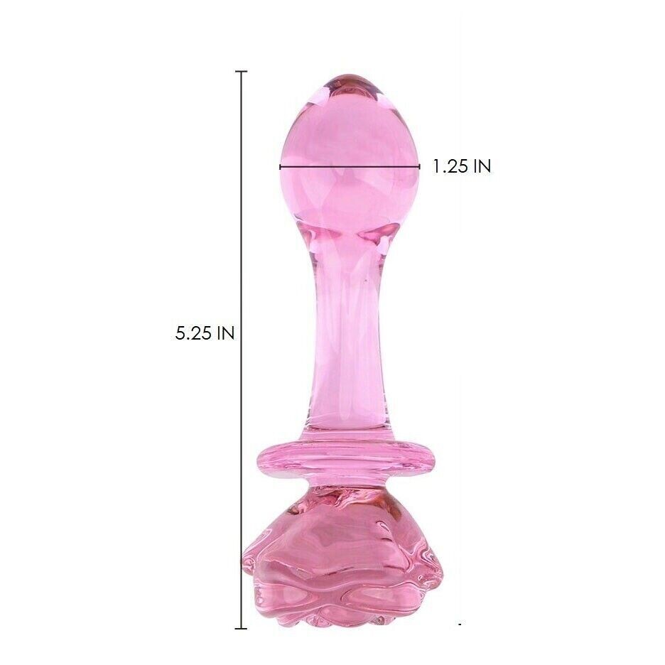 CONSOLADOR TIPO PLUG DE CRISTAL ROSA