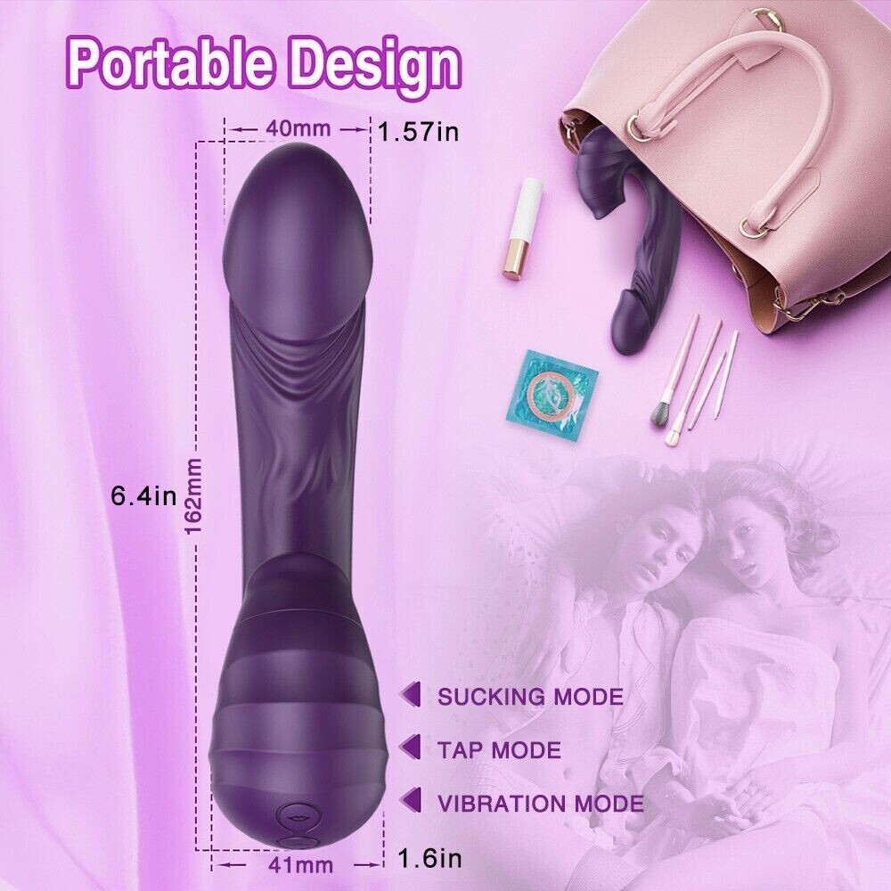 Vibrador 3 en 1 punto G con lengua