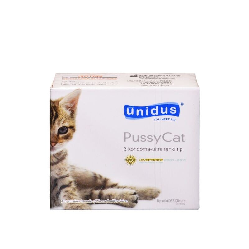 PRESERVATIVOS UNIDUS PUSSY CAT ULTRADELGADOS