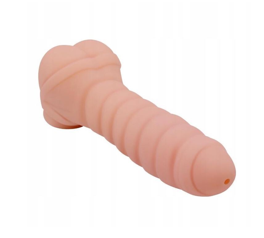 Funda para el pene Crazy Bull TPR nude 3 EN 1