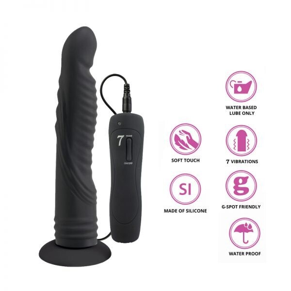 Consolador Ondulado con Correa Strap-On Vibe